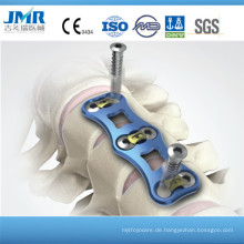 Anterior Cervical Plate 6 Loch Orthopädische Implantat Instrument Pedical Schraube Rod Implantat für Thorax Lendenwirbelsäule